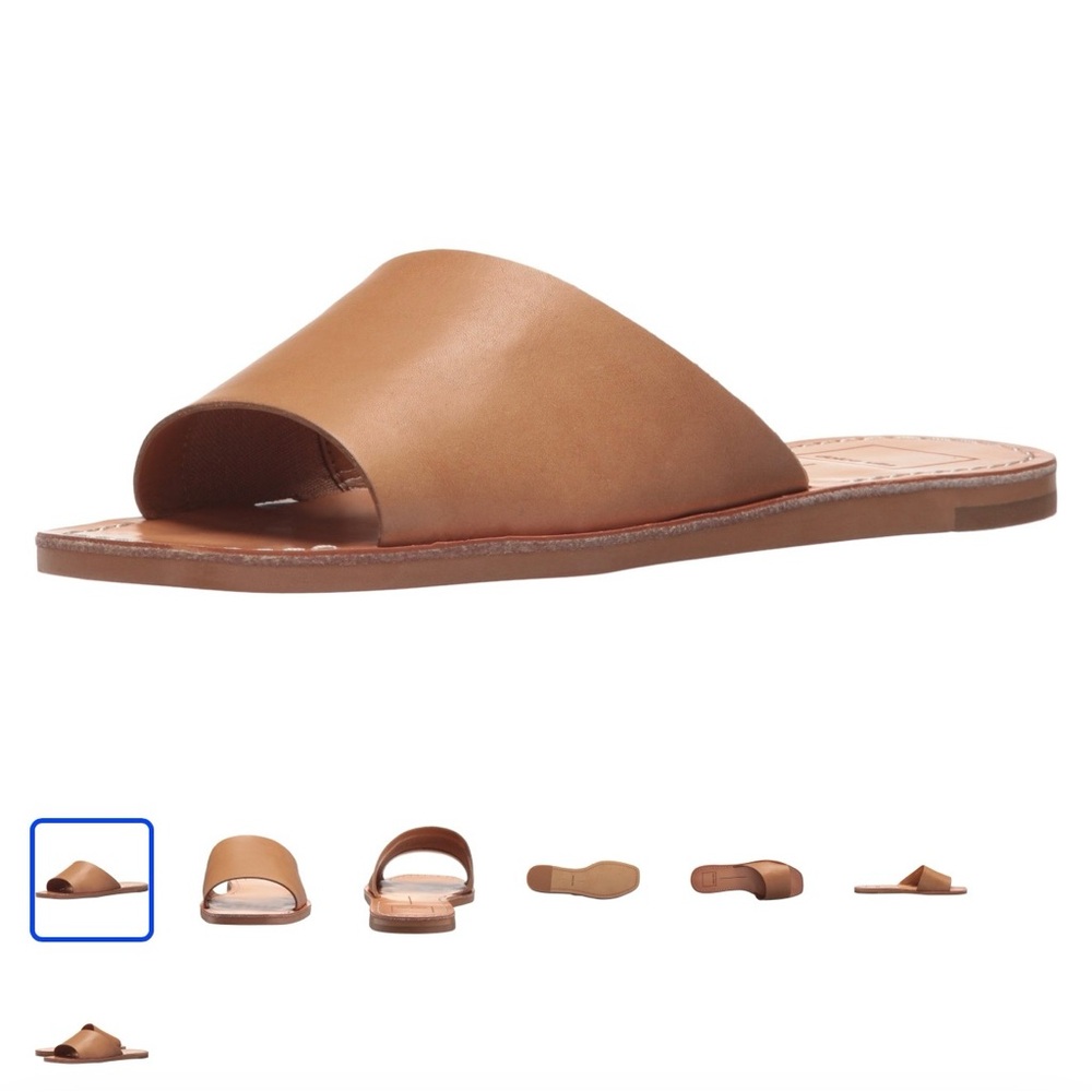 Dolce Vita Women's Cato Slides - Caramel Leather - Size 8 - NWT / NIB